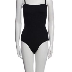 Black Ribbed Swimsuit
